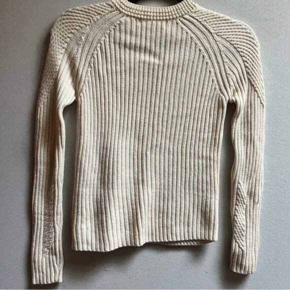Vanessa Bruno cable knit 100% wool crew neck sweater Sz S - Picture 2 of 8